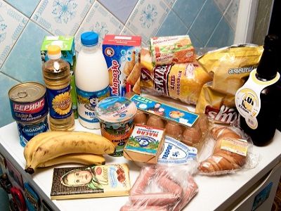 Импортные продукты. Фото из поста автора